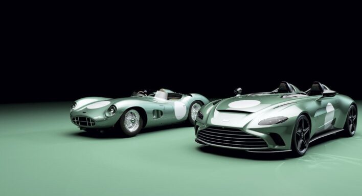 Riboto leidimo „Aston Martin V12 Speedster  DBR1“ dramatiškas būdas prisiminti praeitį